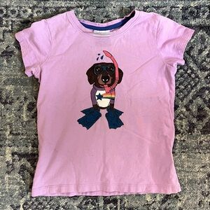 Hanna Andersson Scuba Dog Tee Size 6-7